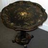 French, paper mach&egrave; tilt-top table