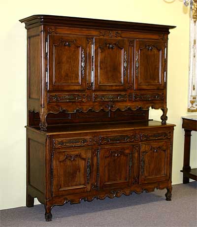 Louis XV period buffet deux corps from Lorraine