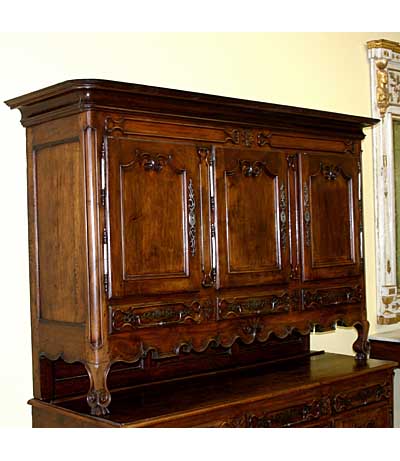 Louis XV period buffet deux corps from Lorraine