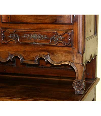 Louis XV period buffet deux corps from Lorraine