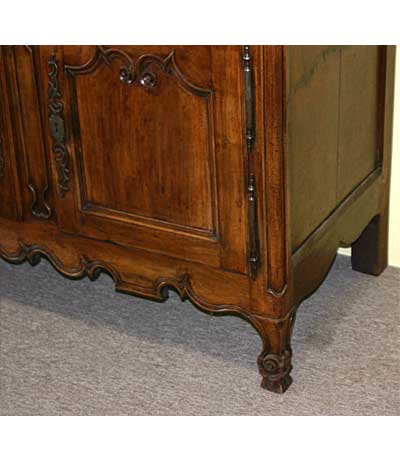 Louis XV period buffet deux corps from Lorraine