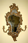 Pair of George III style gilt-wood girandoles