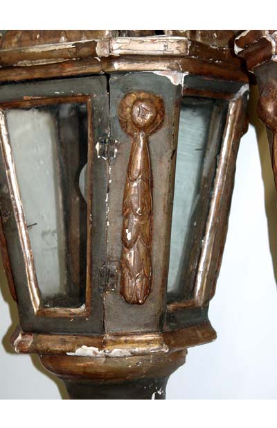 Pair of Venetian, Neoclassical Gondola lanterns
