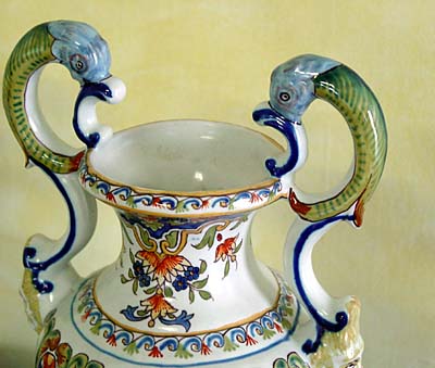 Pair of French faience vases
