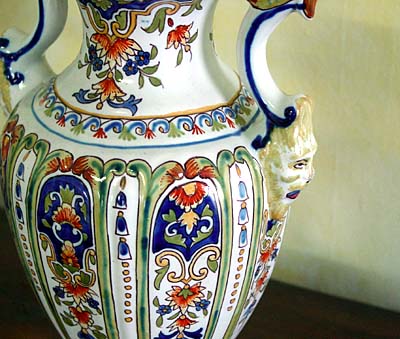 Pair of French faience vases