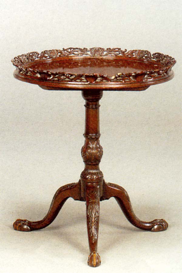English, George III style, circular tea table