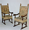 Pair of Italian, Renaissance period armchairs