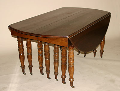 Extraordinary, Jacob period, drop-leaf banquet table