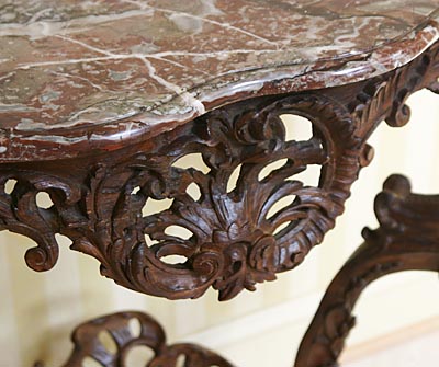French, Rocaille period, console table