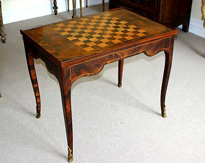 Fine, French, Louis XV period tric-trac table