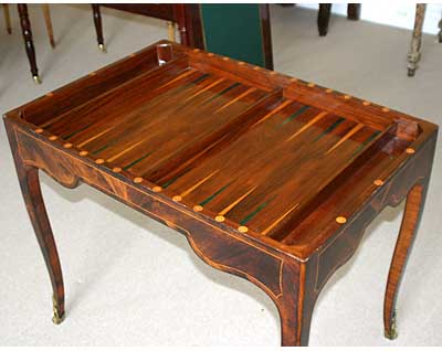 Fine, French, Louis XV period tric-trac table