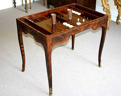 Fine, French, Louis XV period tric-trac table