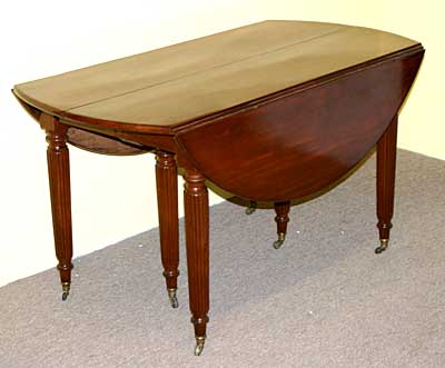 French, Restauration period, extending dining table
