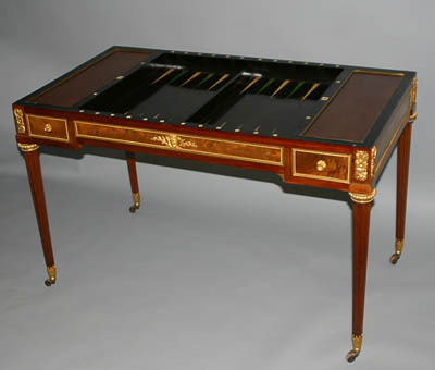 French, Louis XVI period tric-trac table