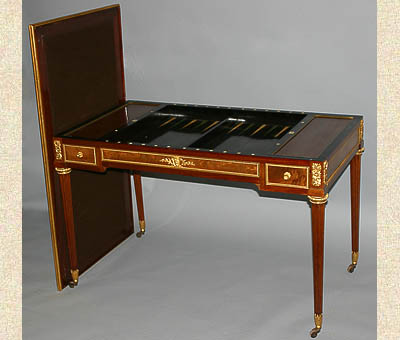 French, Louis XVI period tric-trac table