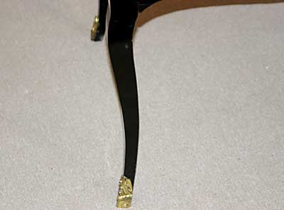 Italian, Regence period, black lacquer and gilt bronze bureau plat