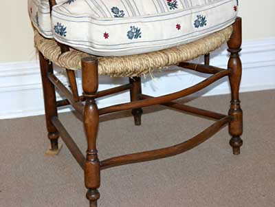 Pair of Proven&ccedil;al ladder-back fauteuils