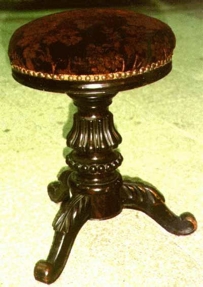 French, Louis XV style piano stool