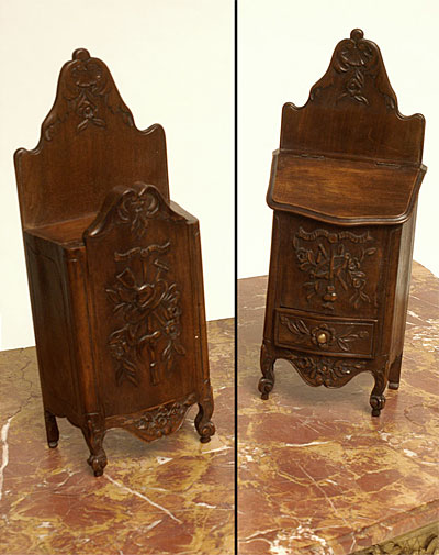 Matched pair of Arlesian kitchen boxes