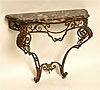 Italian, Louis XV style, wrought iron console