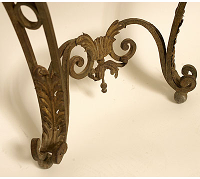 Italian, Louis XV style, wrought iron console