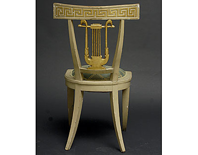 Set of four Consulat style chaises