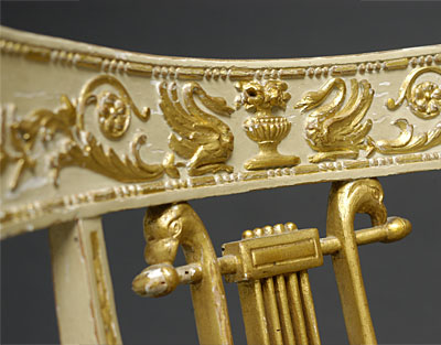 Set of four Consulat style chaises
