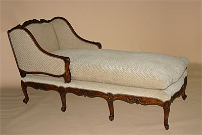 French, Louis XV period chaise longue