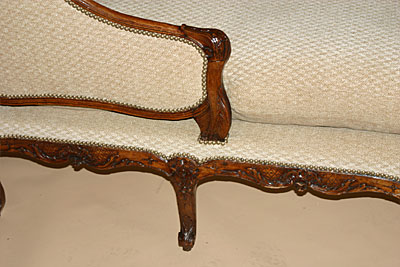 French, Louis XV period chaise longue