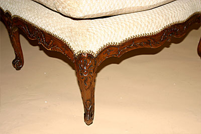 French, Louis XV period chaise longue