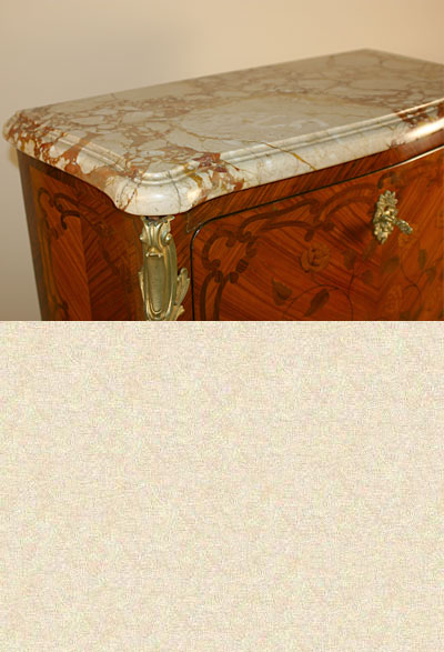 Fine, Louis XV, marquetry inlaid, gilt-bronze mounted, secretaire a abattant