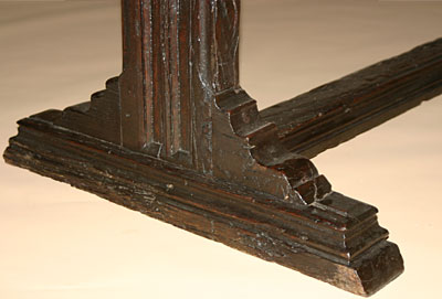 Rare, Northern European, Gothic period refectory table