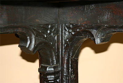 Rare, Northern European, Gothic period refectory table