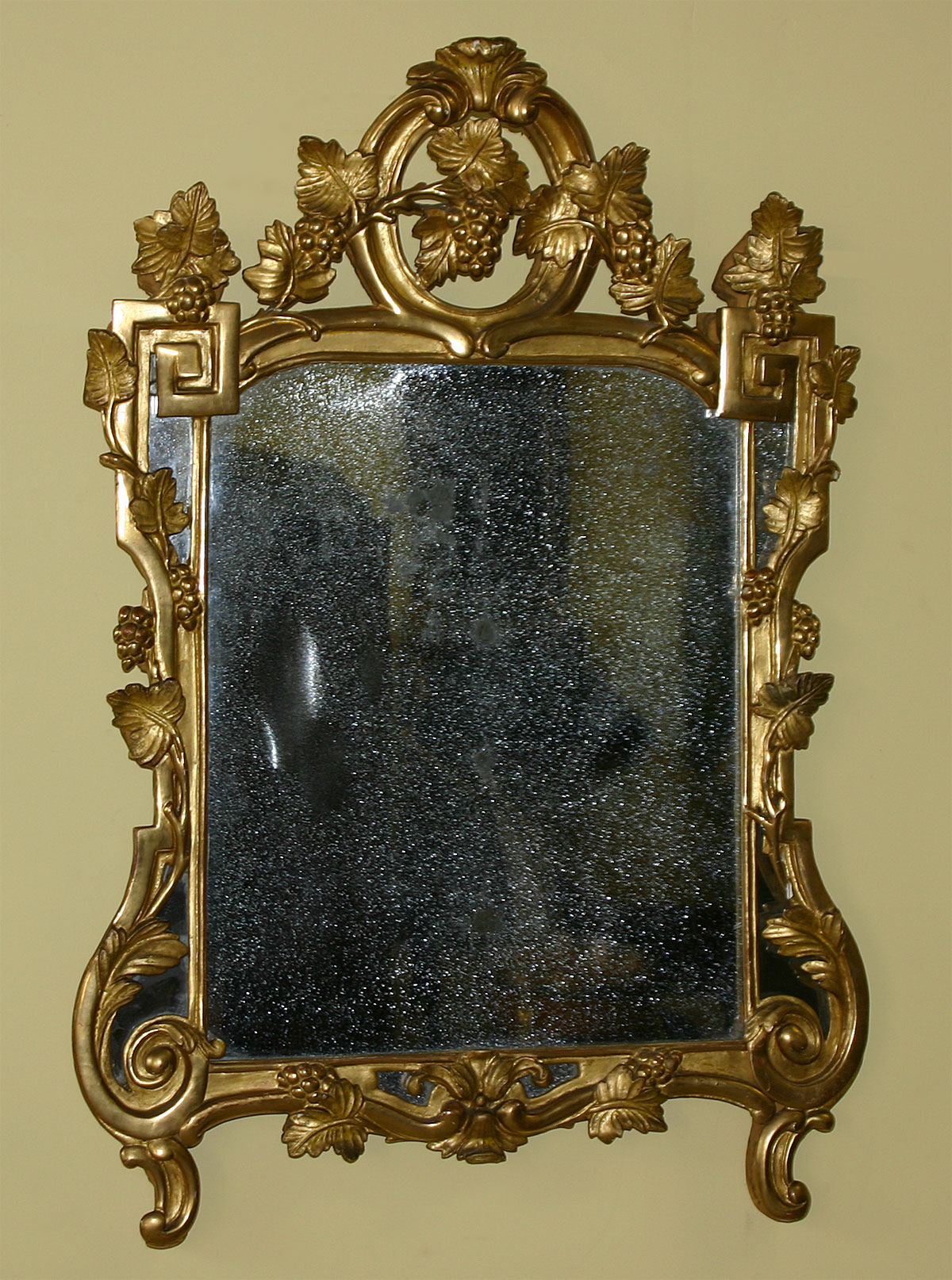 Louis XV - XVI Transition period giltwood mirror from Beaucaire