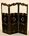 Very fine, George III period, chinoiserie paravent (folding screen)