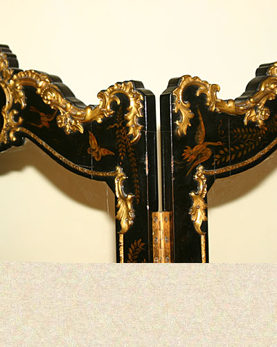 Very fine, George III period, chinoiserie paravent (folding screen)