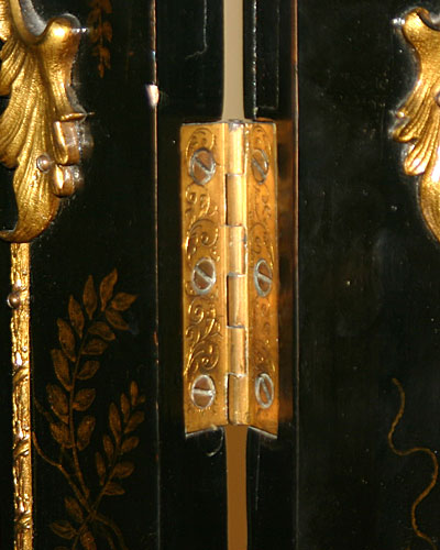 Very fine, George III period, chinoiserie paravent (folding screen)