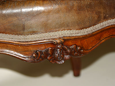 Set of six French, Louis XV style chaises
