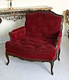 Pair of fine, Louis XV style marquise bergeres