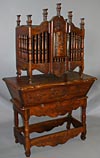 Very fine, French, Louis XV period panetiere and petrin ensemble