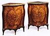 Pair of very fine, Louis XV period encoignures (corner cabinets)