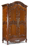 Fine, Louis XV, mahogany armoire