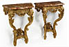 Pair of fine, French, Louis XV-XVI Transition period console tables