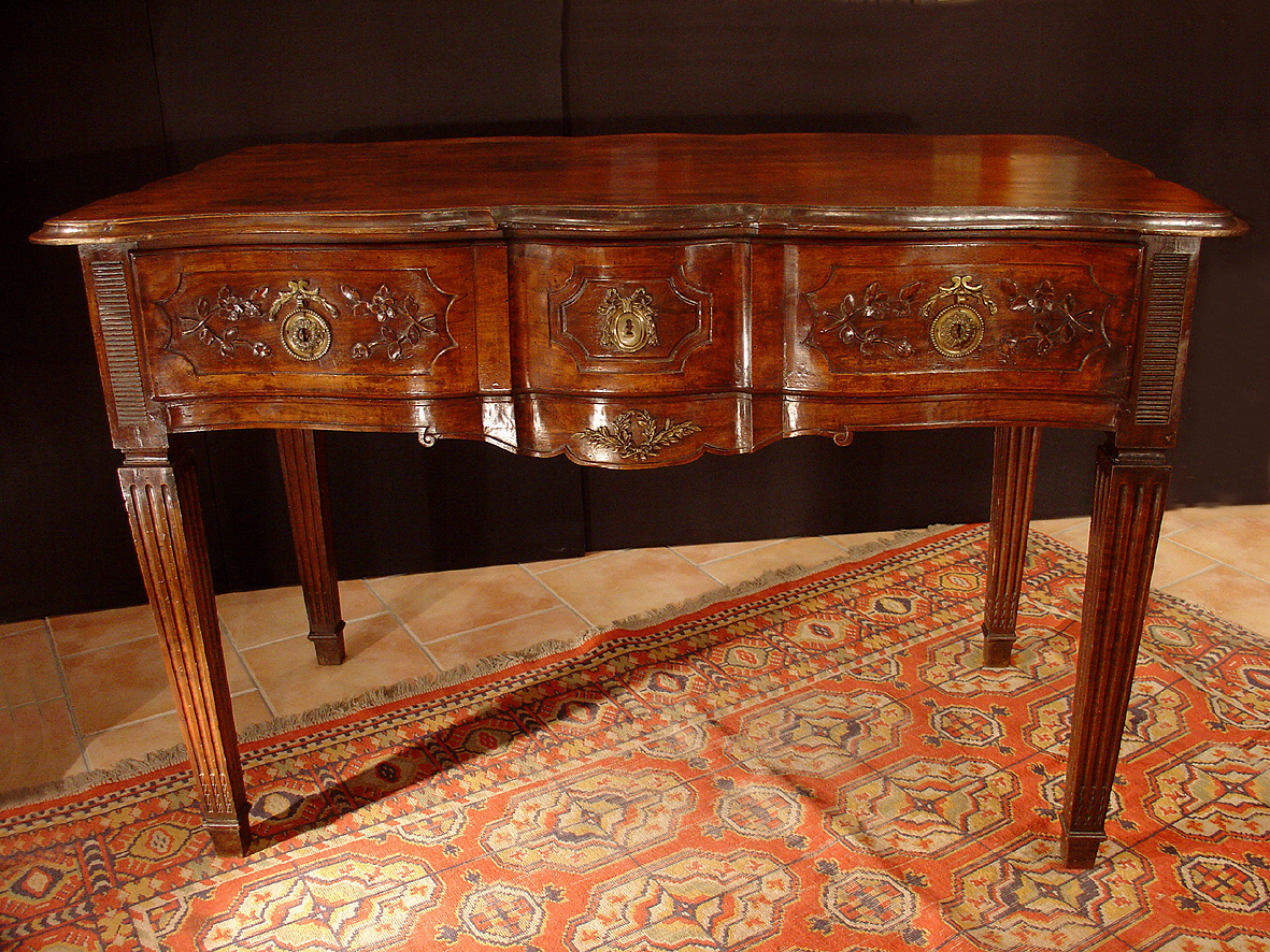 Rare, Louis XVI period table de gibier (hunting table)