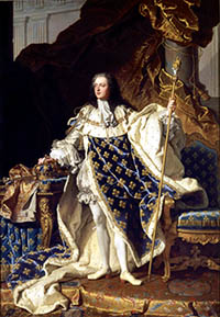 'Louis XV, King of France' by Hyacinthe Rigaud