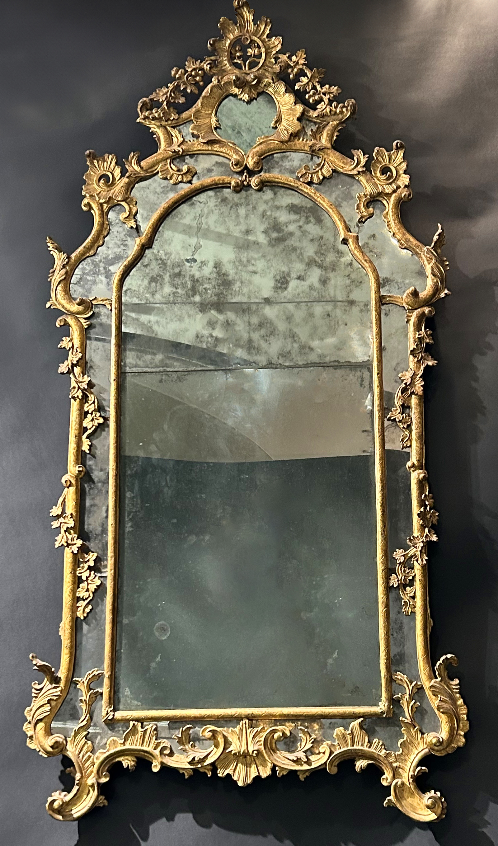 Italian, Regence period mirror a parcloses